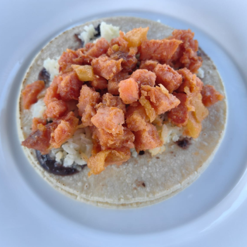 Taco de Chuleta Hawaiana