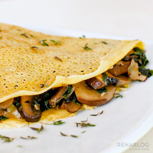 Crepa de Champiñones con Queso