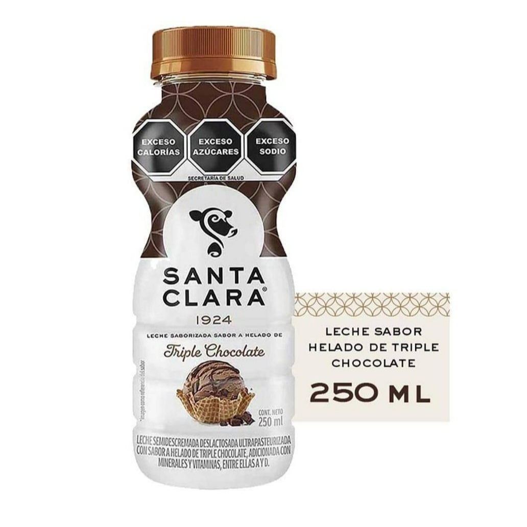 Leche Sabor Helado de Triple Chocolate Santa Clara