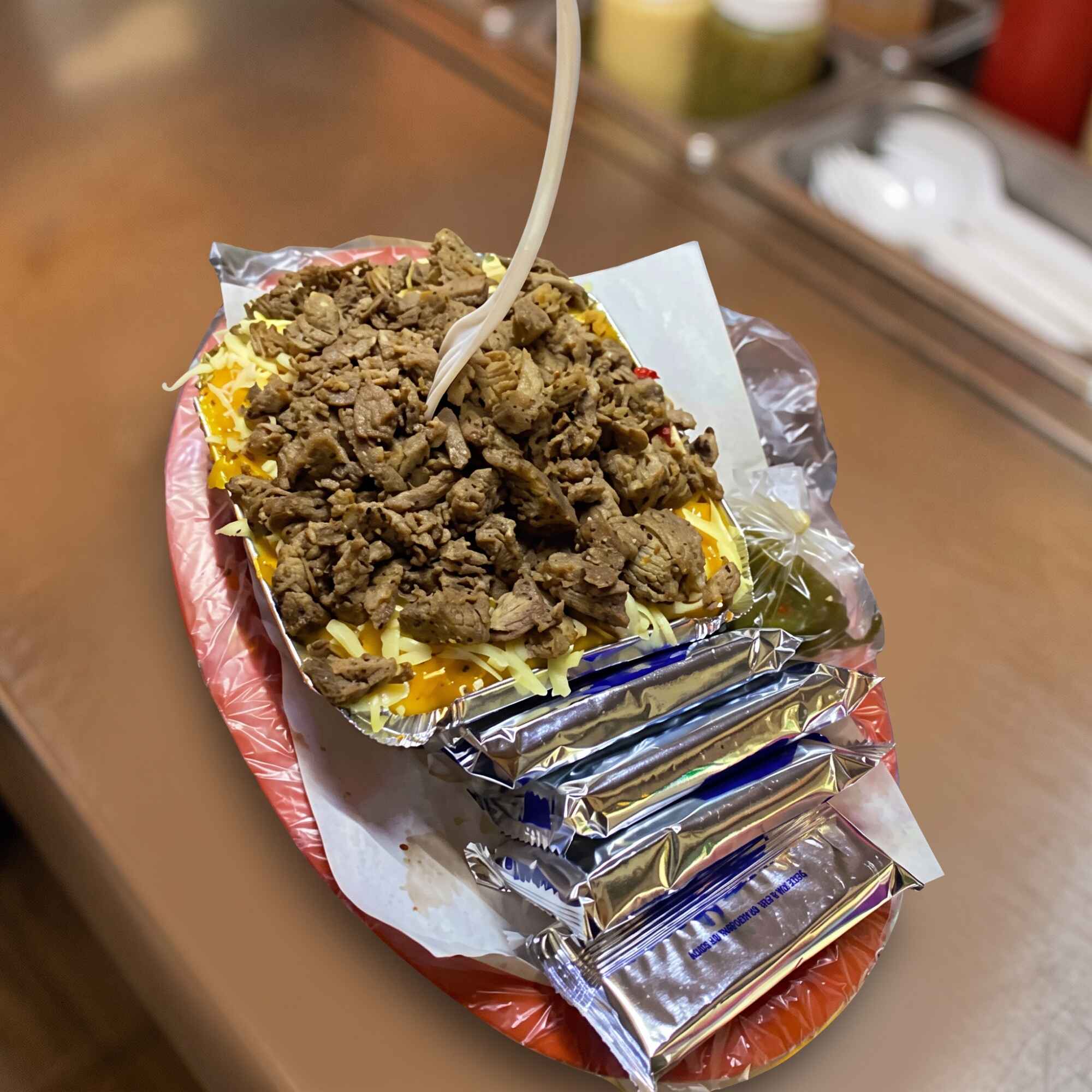 Papa Asada con Bistec