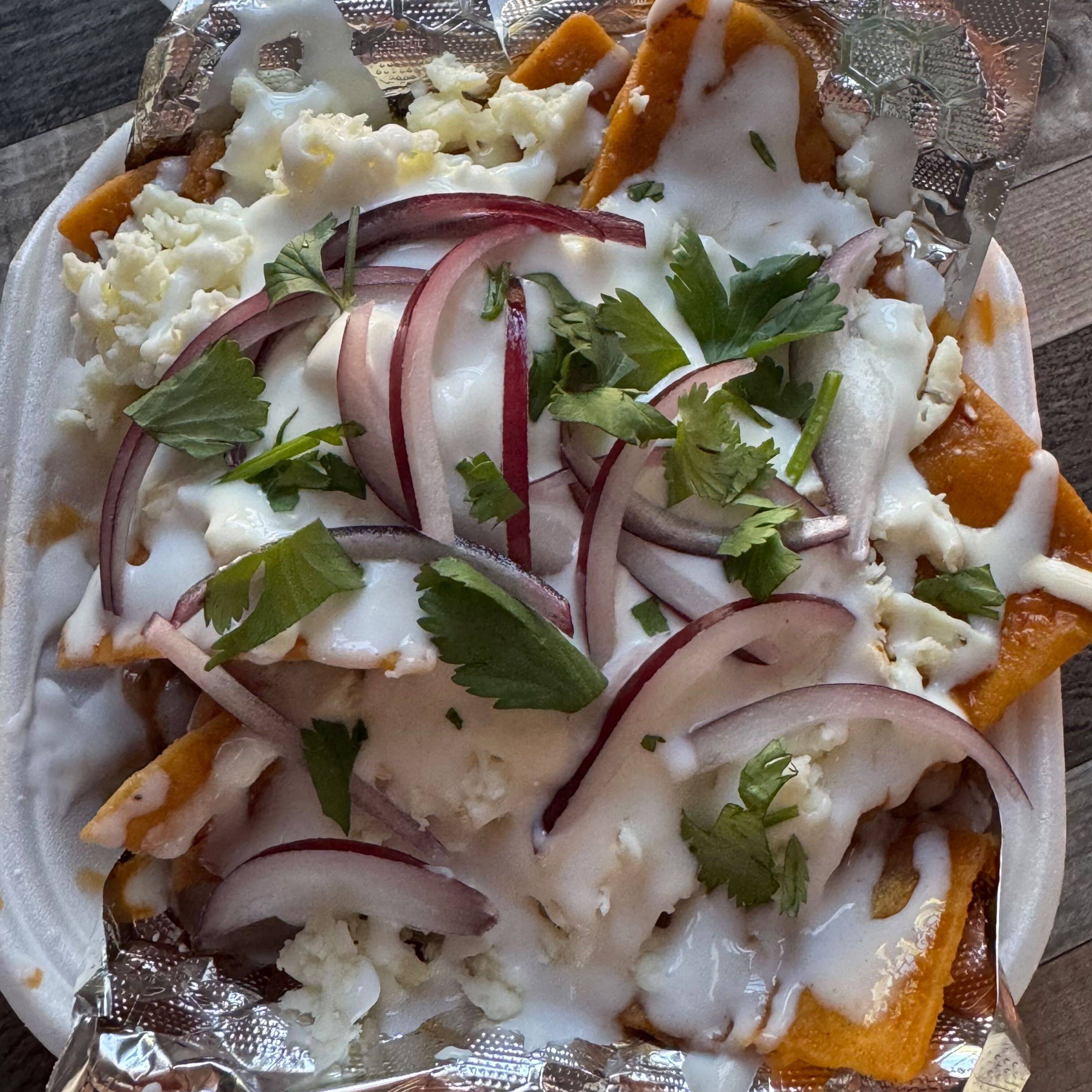 Chilaquiles Rojos Plato Chico
