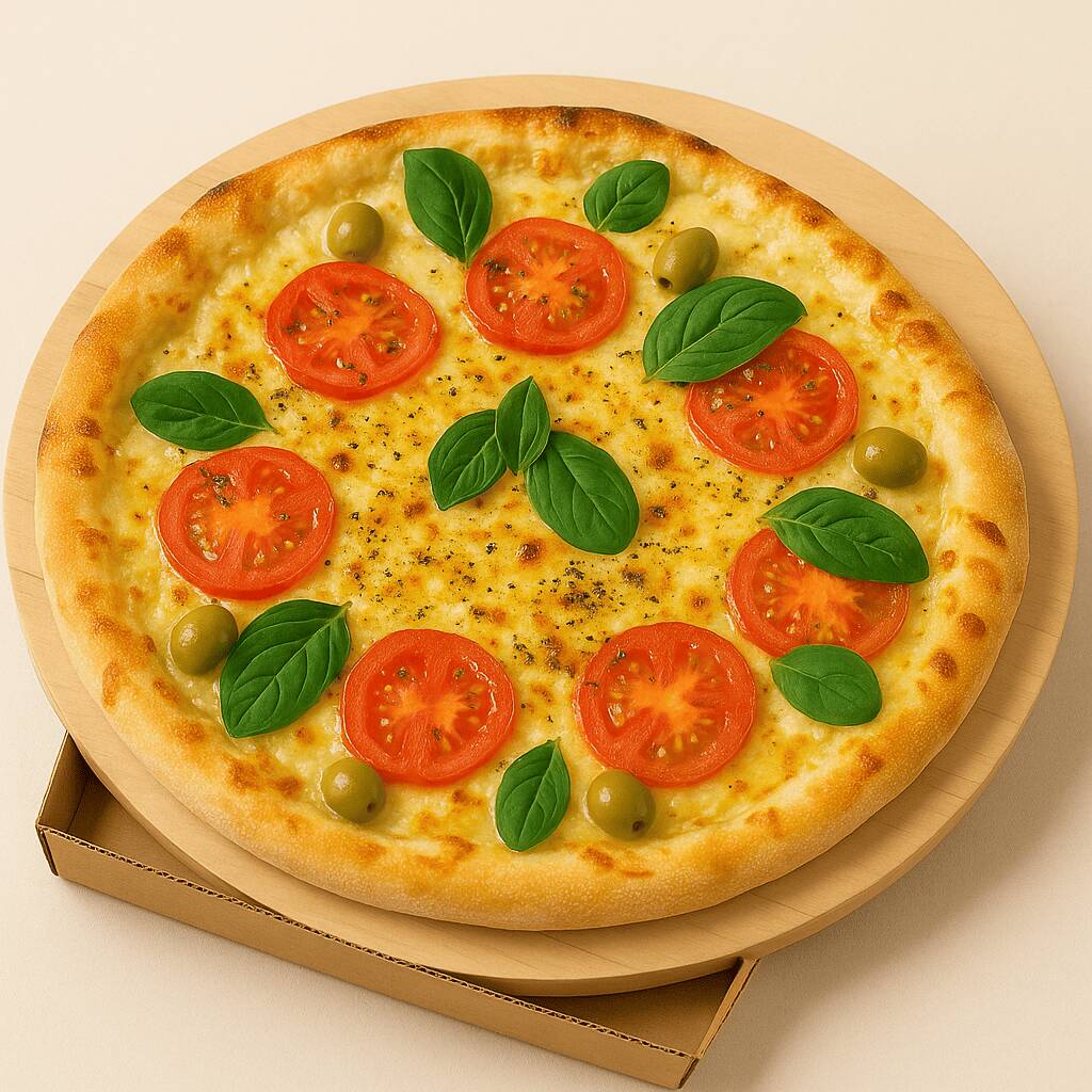 A melhor Pizza tipo Paulistana de Poços de caldas. Deliciosa, feita com massa de longa fermentaçao e com os melhores ingredientes, temos um variado cardapio com sabores tradicionais como muçarela ( muzzarela ), calabreza, portuguêsa, bauru, costela, carne seca, batata frita, 4 queijos e temos tambem pizzas doces: Brigadeiro, prestigio, ouro branco, sonho de valsa, chocolate branco com abacaxi , além de Calzones e Esfirras.