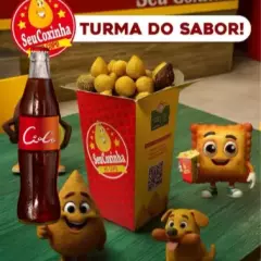 13 salgados + Coca-cola 200 mls