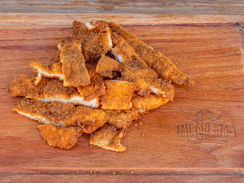 Tiras de Milanesa de Pollo