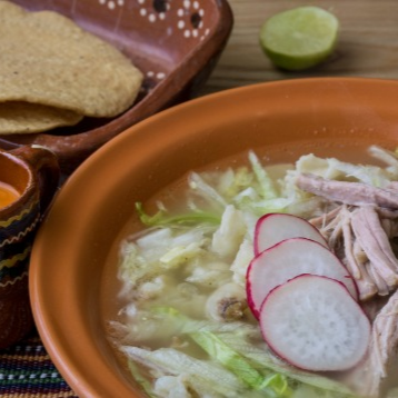 Pozole Blanco Chico de Cerdo Medio Litro