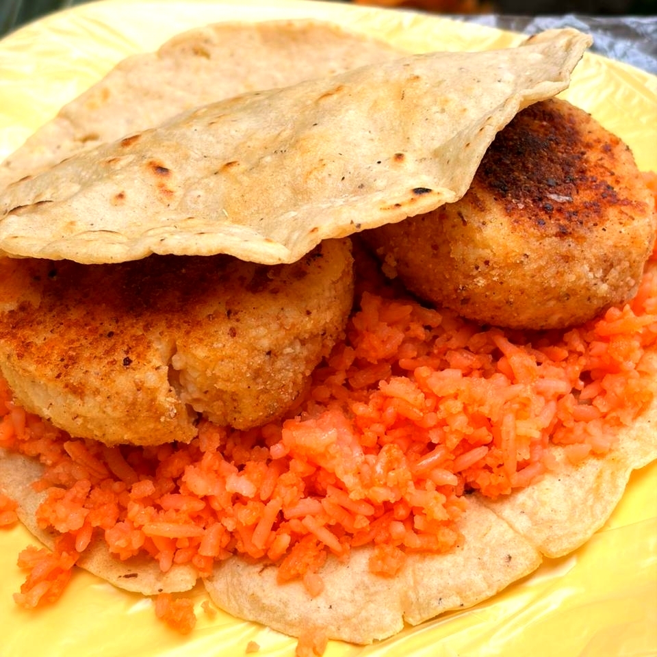 Tacos Acorazado de Tortas de Papa