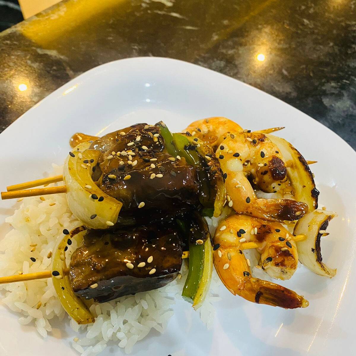 Niku To Ebi No Kushiyaki
