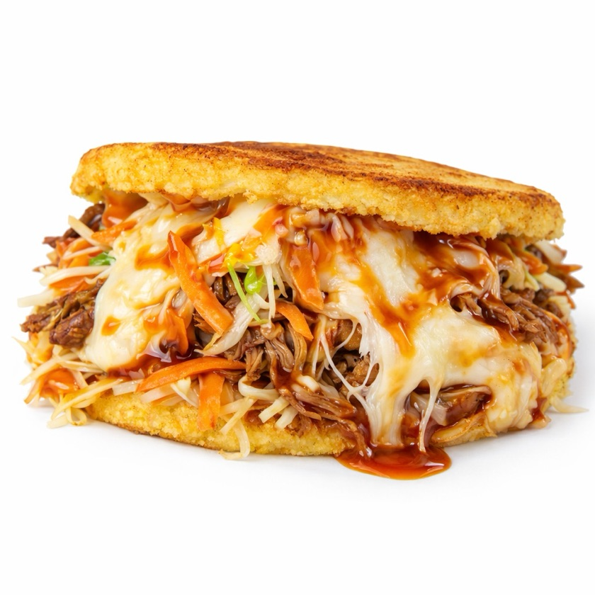 AREPA DE CARNE DESHEBRADA