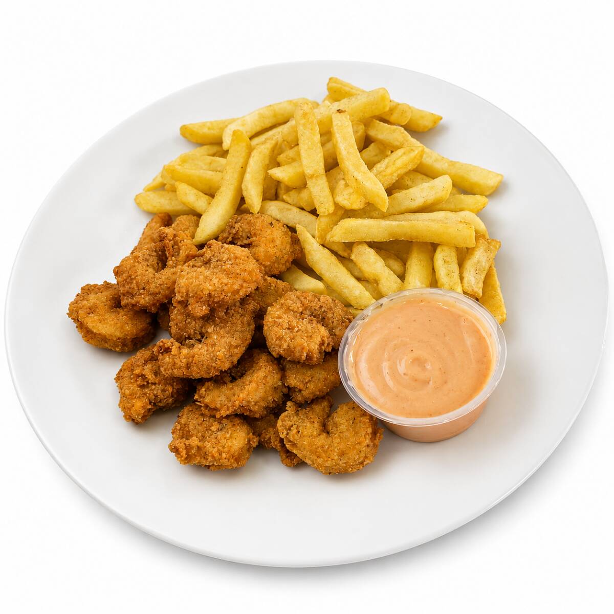 Camarones con Papas Fritas