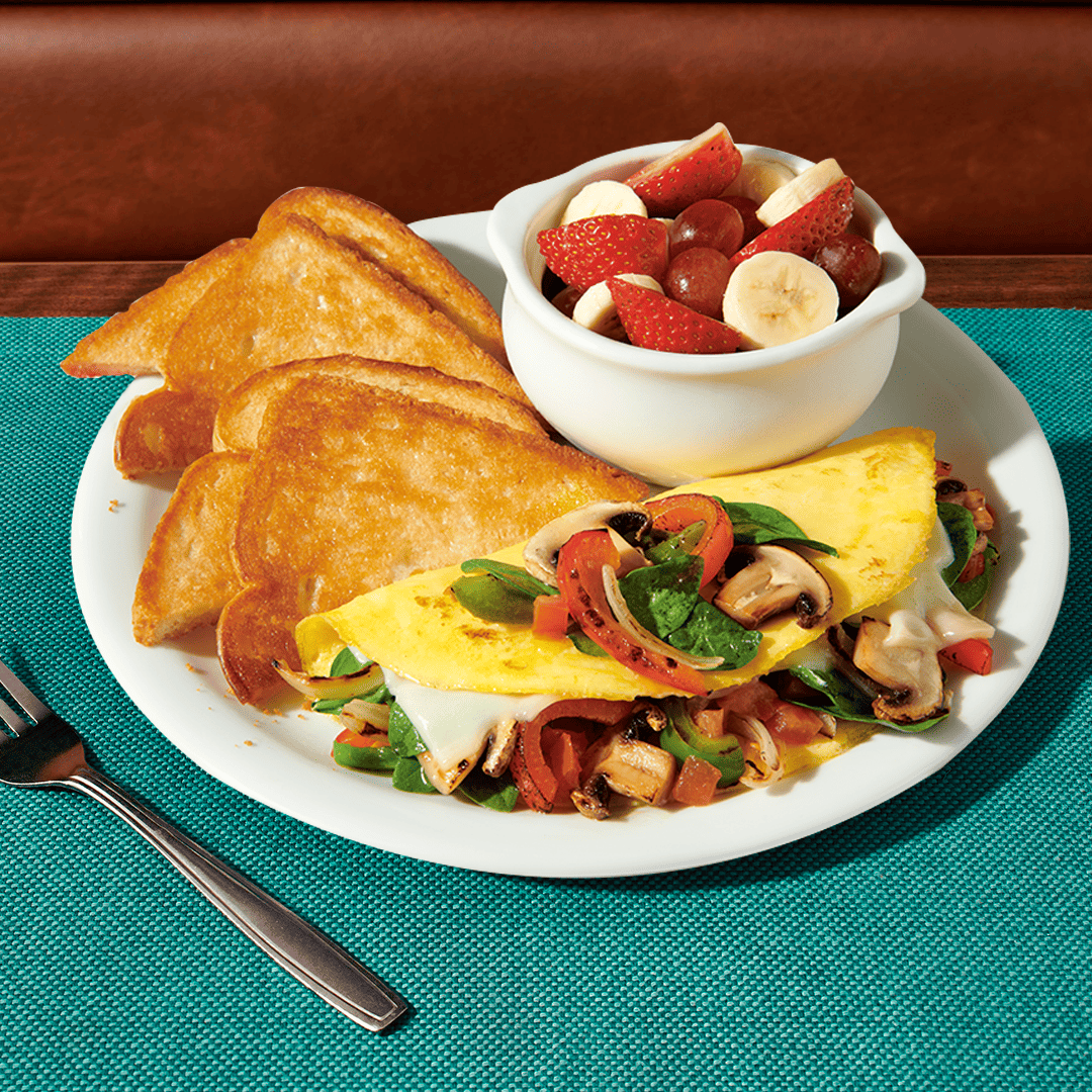 Loaded Veggie Omelette