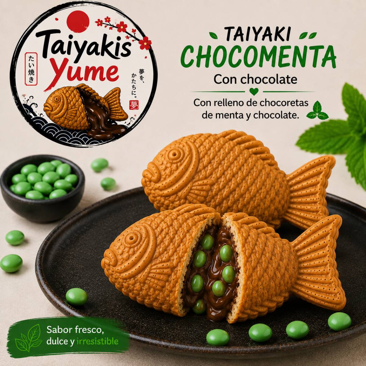 Taiyakis Chocomenta