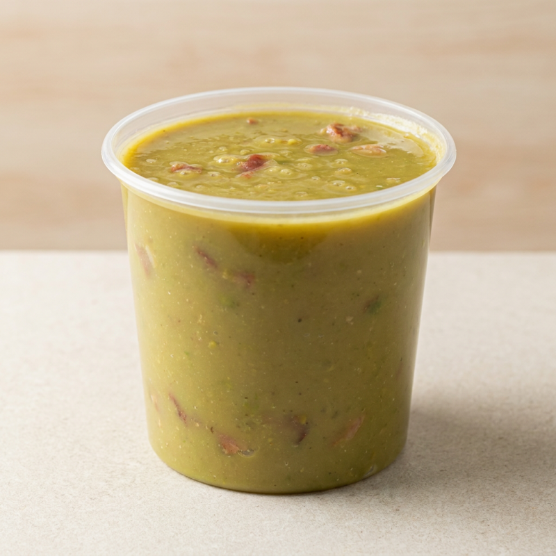 Descubra a perfeição do sabor com nossa Sopa de Ervilha de 600ml, um item indispensável na categoria 'Sopas e Caldos'. Com seu ponto de cozimento impecável, essa sopa tem um sabor irresistível que certamente conquistará seu paladar. Experiencie a combinação única de ervilhas suavemente cozidas, criando uma explosão de sabor que vai além do que você já provou. Esta deliciosa Sopa de Ervilha é uma escolha perfeita para aquecer seu Dia e deixar seu estômago feliz. Prepare-se para se apaixonar!