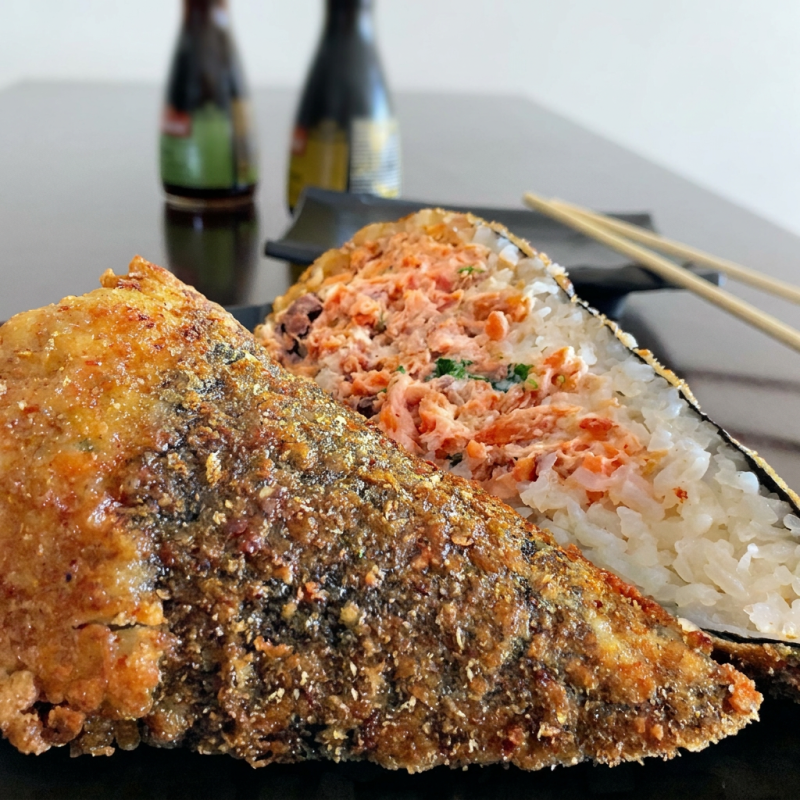 Temaki hot salmão grelhado e cream cheese