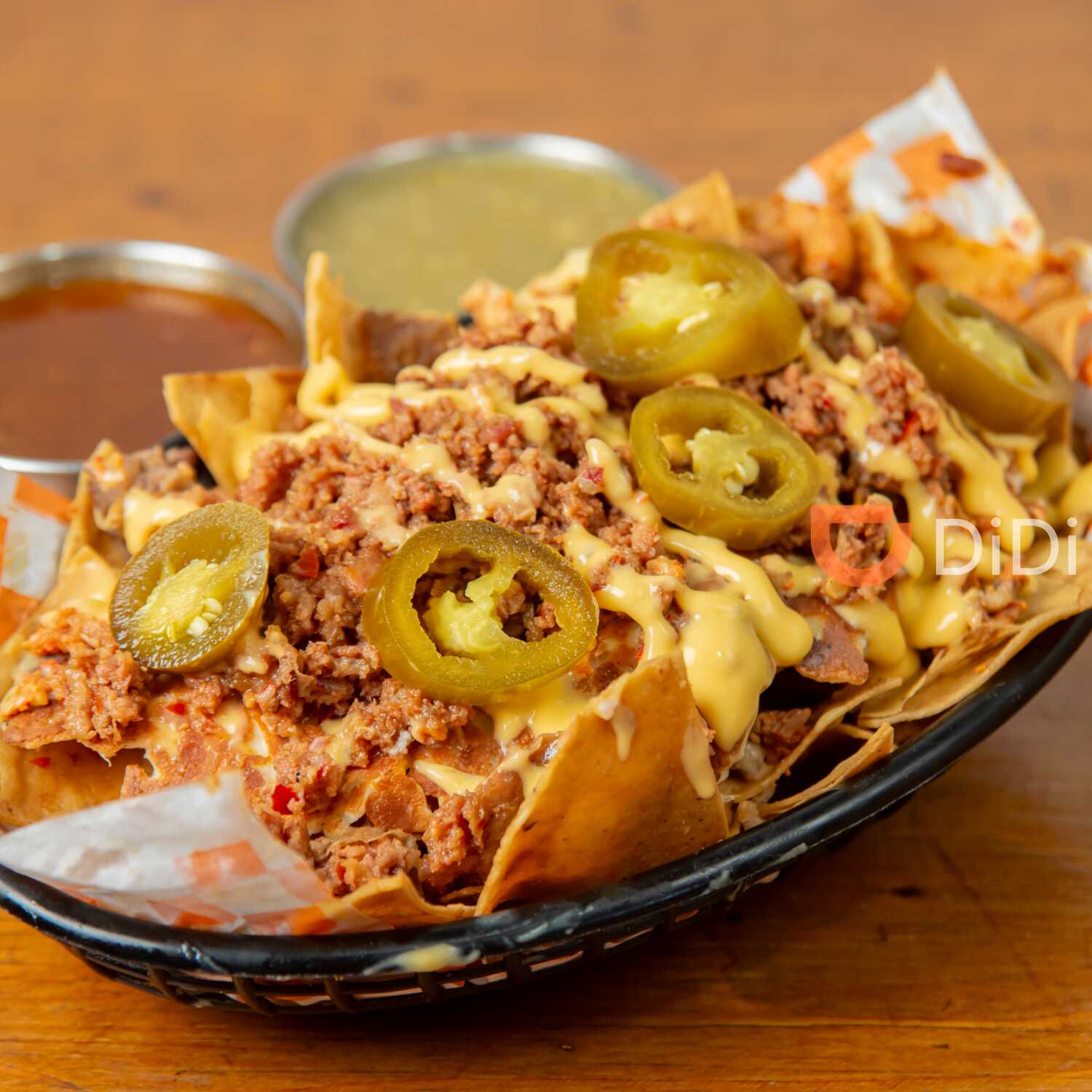 Pastor Nachos Mediano + Papas fritas