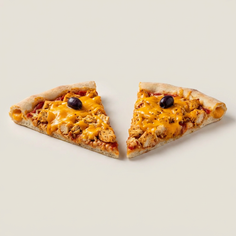Pizza feita com massa 100% artesanal, molho de tomate, coberta com frango bem temperadinha finalizada com cheddar de ótima qualidade + azeitonas. borda cheddar Pizza grande de 8 pedaços ------------------------------