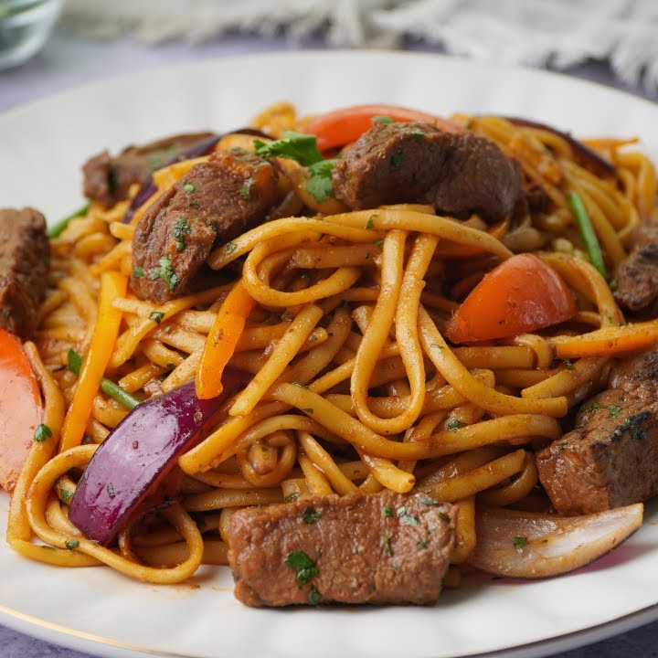 Tallarín con Carne