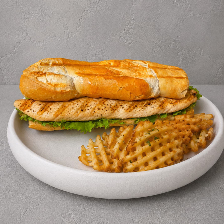 BAGUETTE D´ POLLO A LA PLANCHA