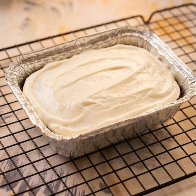 Delicioso bolo de limão na marmitinha com uma cobertura de um creme de limão! Aprox. 250g.