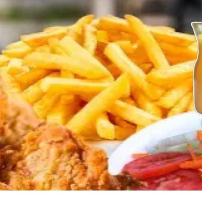 5 Piesas Broaster + chaufa + papas fritas+ bebida