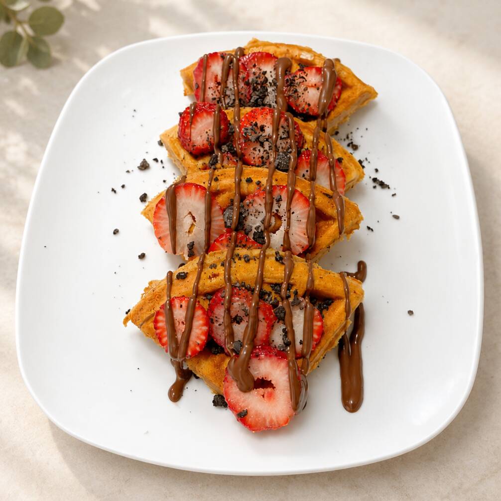 Waffles 2 Ingredientes