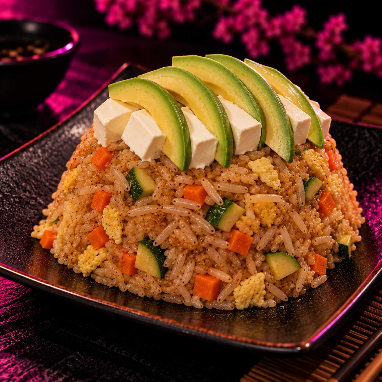YAKIMESHI QUESO Y AGUACATE
