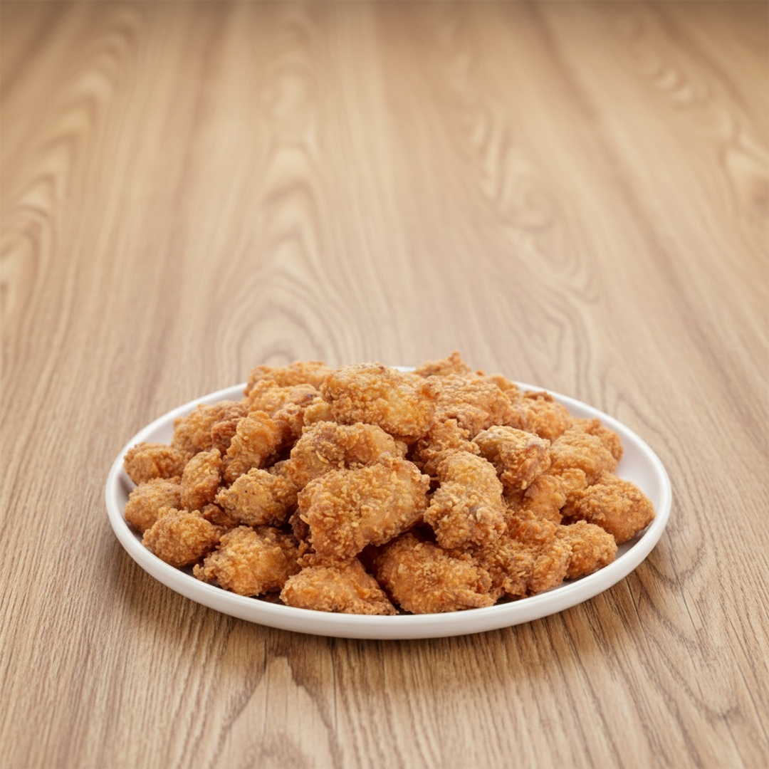 Delicioso frango empanado crocante,acompanha molho oriental