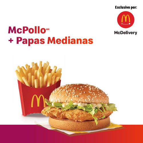 McPollo + McPatatas con Queso