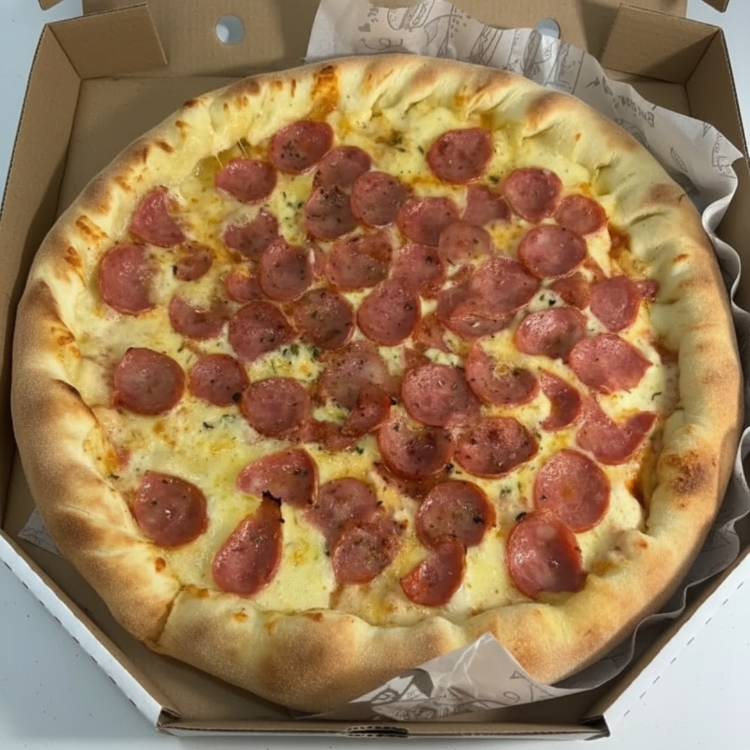 Molho de tomate, Mussarela e calabresa