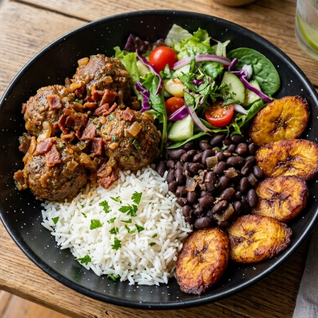 ALBÓNDIGAS EN SALSA DE TOCINETA