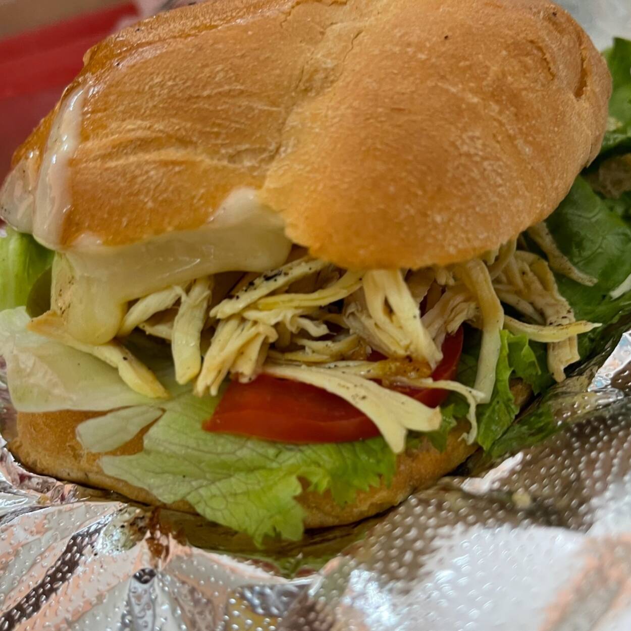 Torta de pollo desmenuzado