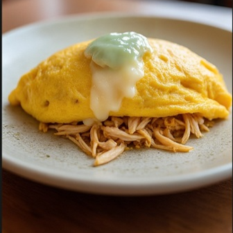 Omelete con Pollo