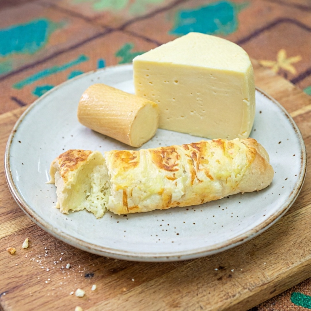 Uma explosão de sabor que vai derreter seu coração! Nosso Pão Quatro Queijos é uma combinação perfeita de queijos selecionados, grelhado até ficar dourado e crocante por fora, enquanto o interior é uma verdadeira tentação de cremosidade. Cada mordida traz uma mistura irresistível de sabores, tornando esse pão o acompanhamento ideal para suas refeições ou um lanche especial. Não perca a chance de experimentar essa delícia que vai aquecer o seu lanche!