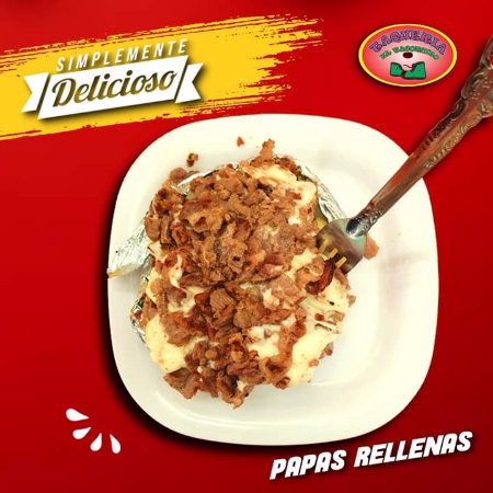 Papa de Costilla-Chuleta con Queso