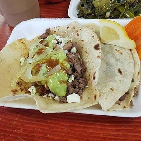 Taco de Harina de Carne Asada