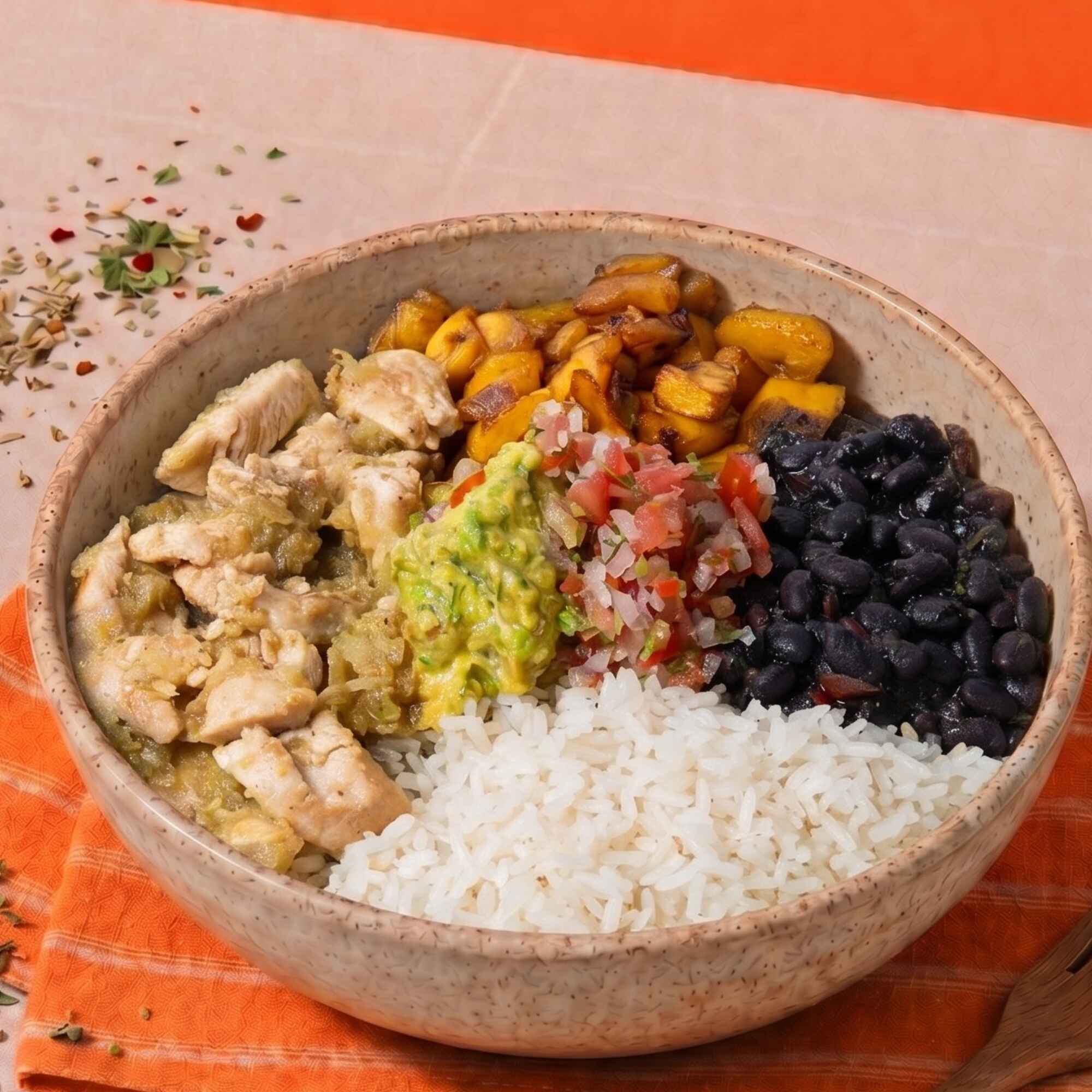 Menú Pollo Tinga Bowl