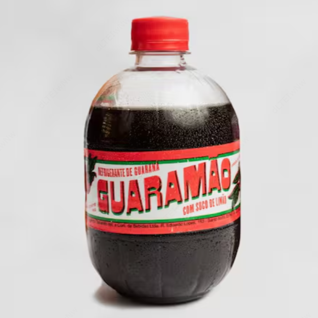 Refrigerante de Guaraná com suco de limão. 500ml