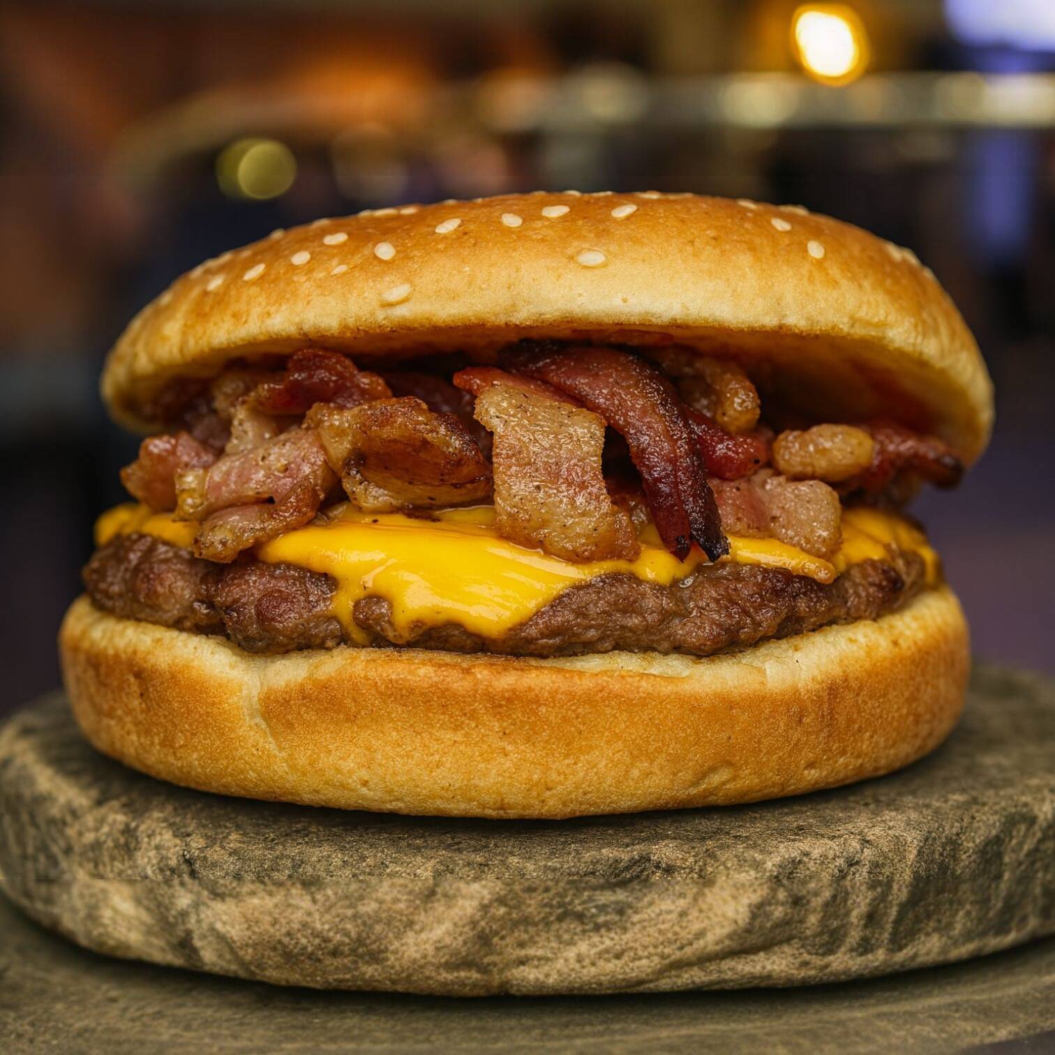 Cheeseburger Con Tocino