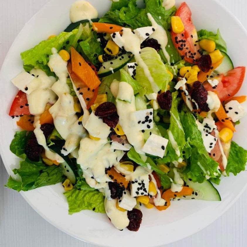 Ensalada mix con pollo