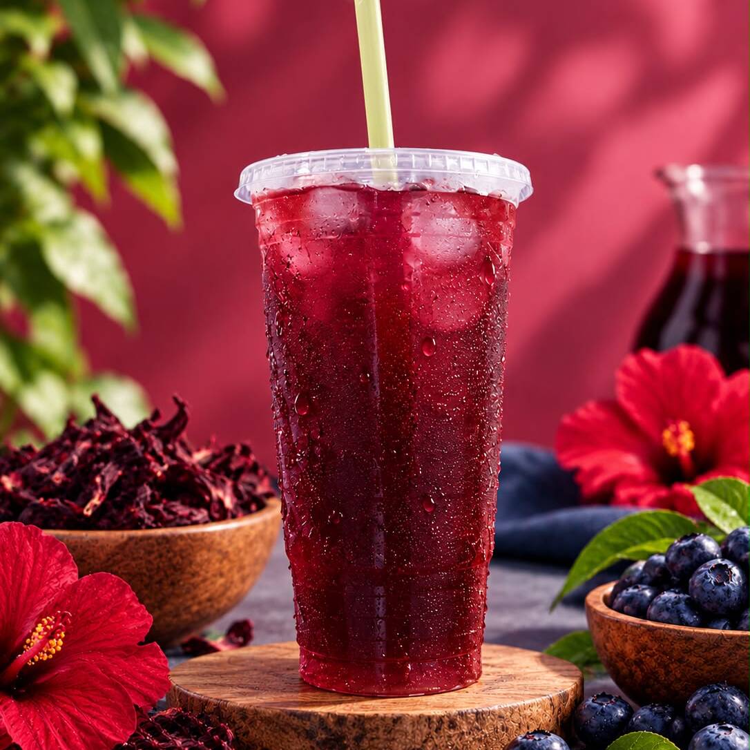 Te Rojo Sabor Jamaica Arándanos Sin Azúcar 1 Litro
