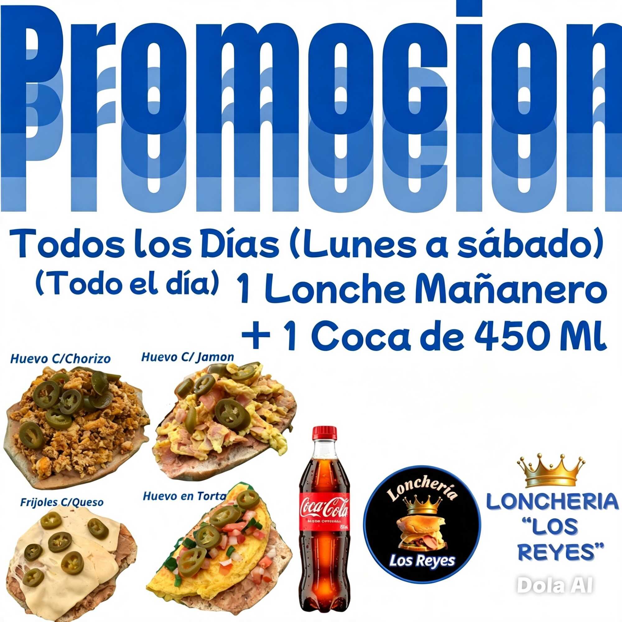 Lonches Promo*1 + Coca Cola Orignal 450 Ml*1