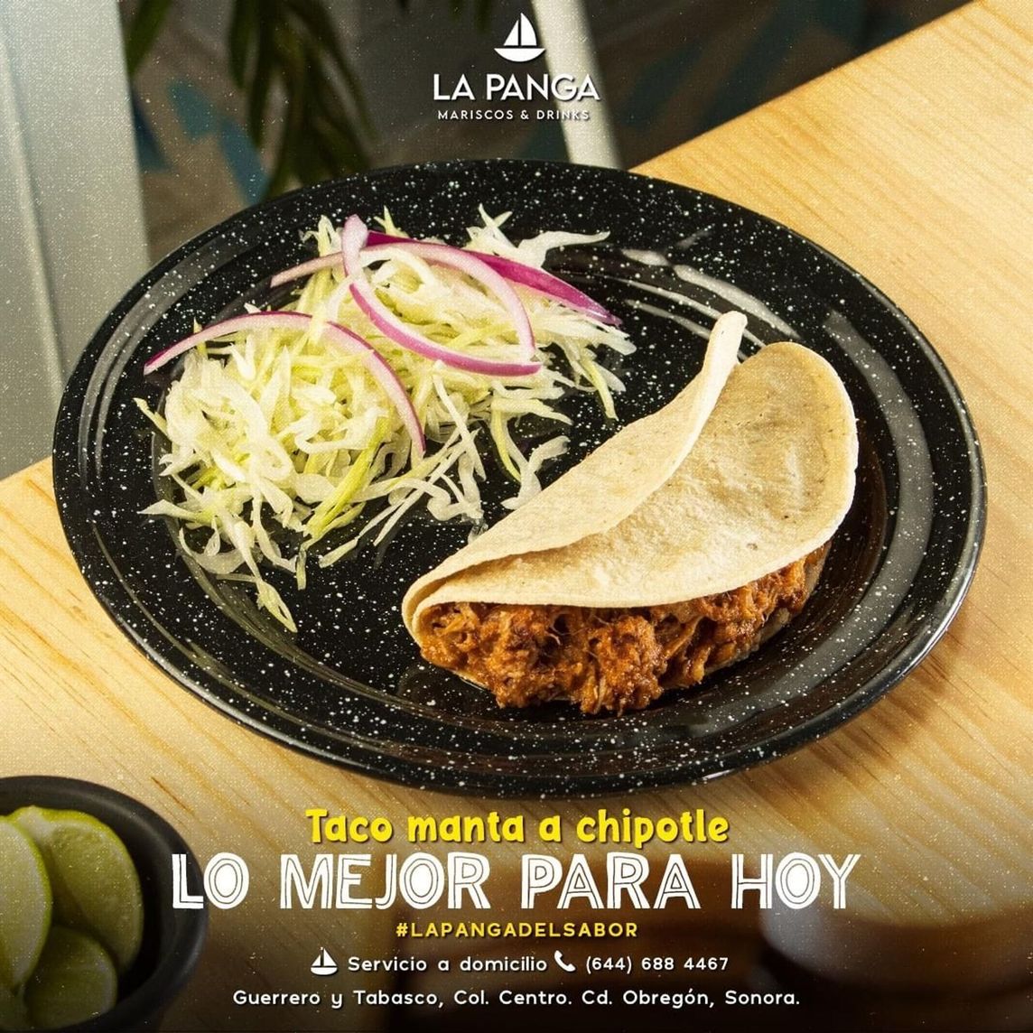 Taco Manta en Chipotle