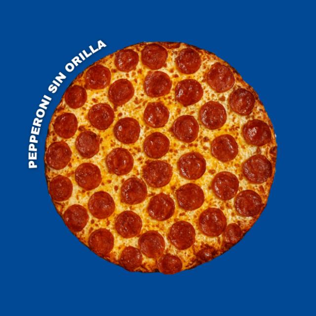 PIZZA PEPERONI SIN ORILLA