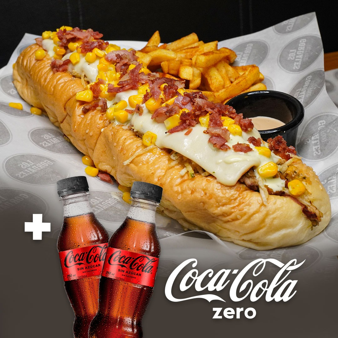 Perrales Hugo Boss 30 cm + Papas + 2 CC ZERO.