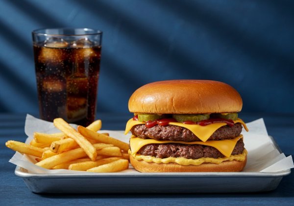Smashed Deluxe Burger Combo