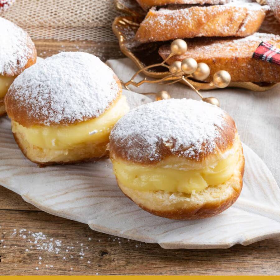 Sonho Tradicional com Recheio de Creme de Baunilha: Uma Experiência Culinária Única!