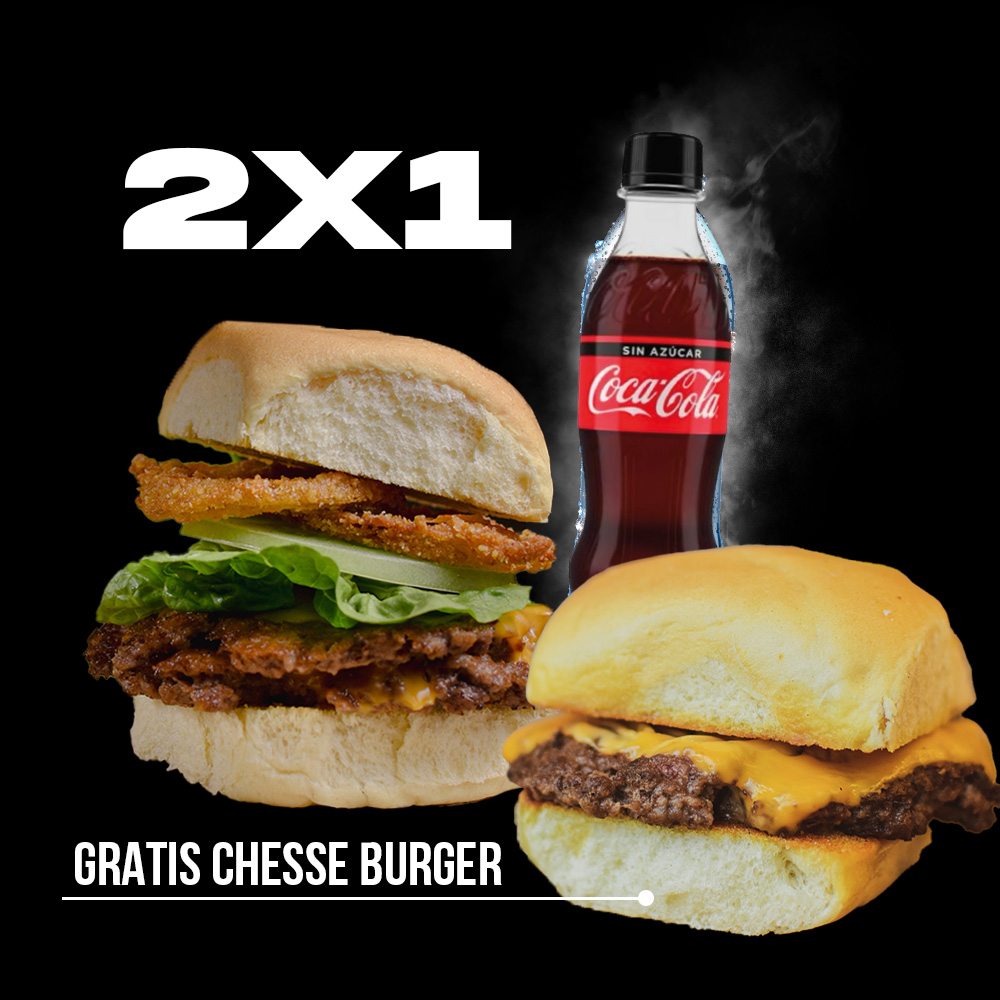 CRISPY ONION BUN + CHEESE BUN Y BEBIDA GRATIS