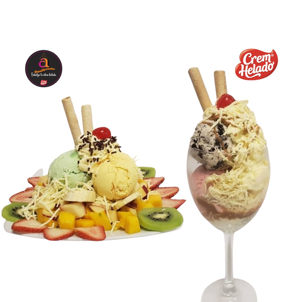 Mega Ensalada de Frutas + Nuestra Quesuda Helada