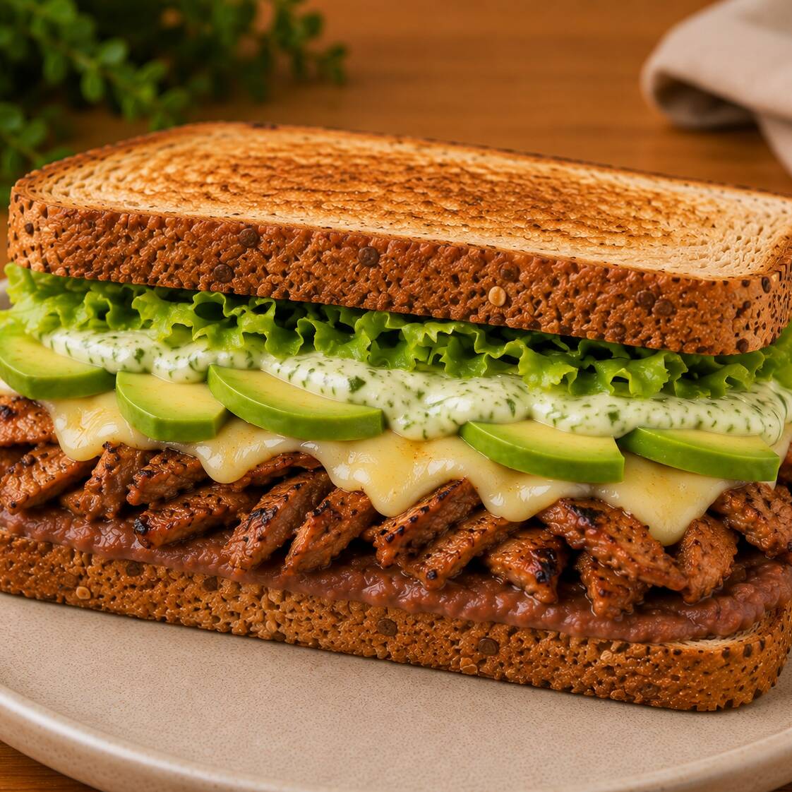 Sandwich de Arrachera + Bebida