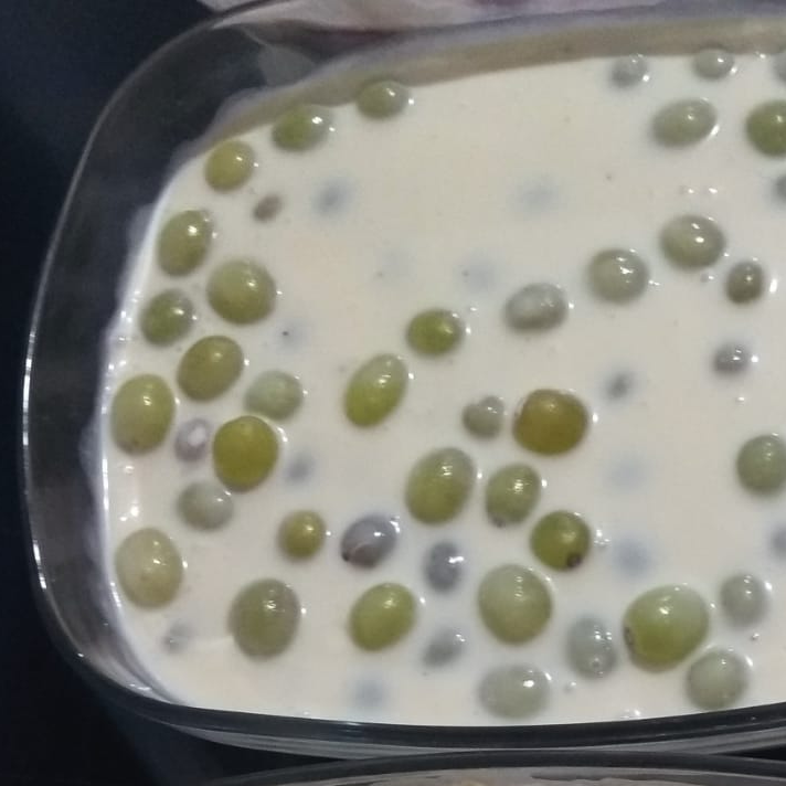 Uvas con crema