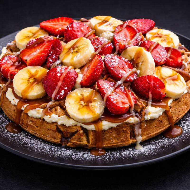 Waffle Grande con Cajeta